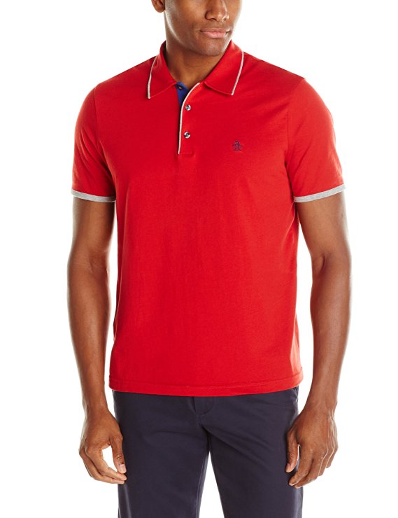 Original Penguin Men's Tri-Color Mearl Polo Shirt