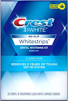 Crest 3D White Whitestrips Classic Vivid Teeth Whitening Kit ( Packaging May Vary )