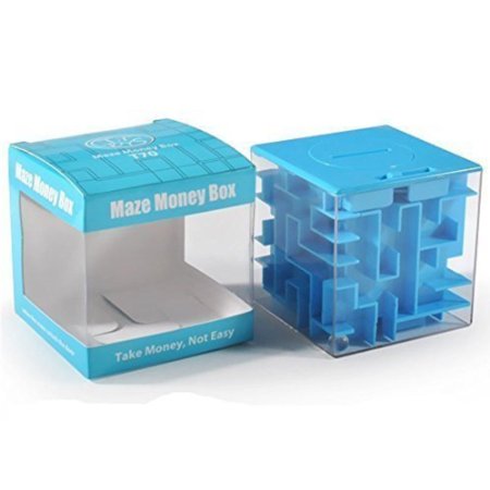 SainSmart Jr. Amaze CB-22 Cube Money Maze Bank-Unique Perfect Gifts for Kids-100% Satisfaction Guaranteed! (Blue)