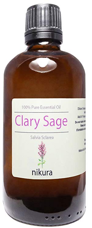 100% Pure Clary Sage Essential Oil 10ml, 50ml, 100ml (100ml)