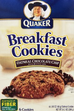 Quaker Chewy Breakfast Cookies Oatmeal Chocolate Chip 101 Ounce