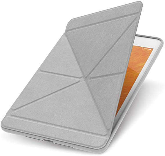 Moshi VersaCover Case for New 2019 iPad Mini, with Folding Cover, 3 Viewing Angles, Auto Sleep/Wake, Magnetic Attachment - Stone Gray