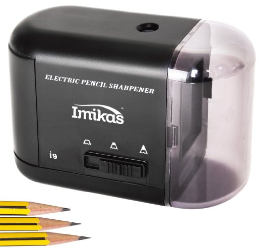 Pencil Sharpener, High Quality Electric & Battery Operated, Great for Office School & Kids From Imikas, The Best, Better Than Any Manual Pencil Sharpener, Sharpen Your Pencils Now Hassle Free!