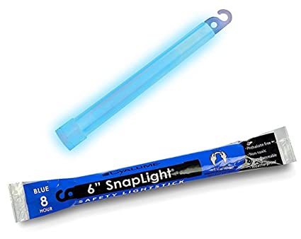 Cyalume SnapLight Blue Light Sticks – 6 Inch Industrial Grade, High Intensity Glow Sticks with 8 Hour Duration (Pack of 20)