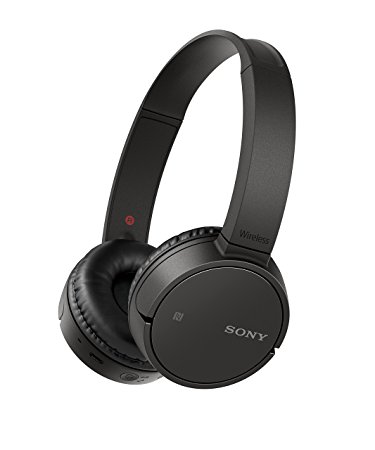 Sony WH-CH500 Wireless Bluetooth NFC On-Ear Headphones with 20 h Battery Life - Black