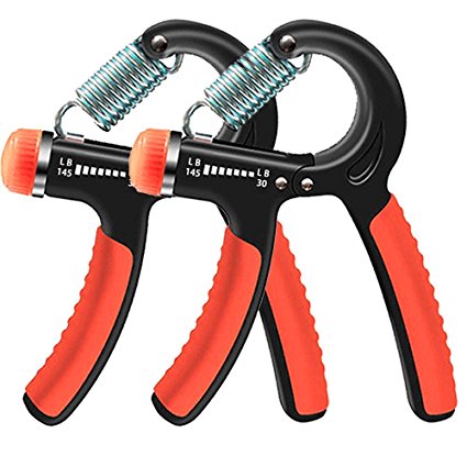 Hand Grip Strengthener Strength Trainer Adjustable Resistance 22-88 Lbs Arm Hand Exerciser Non-slip Gripper for Athletes Pianists Kids