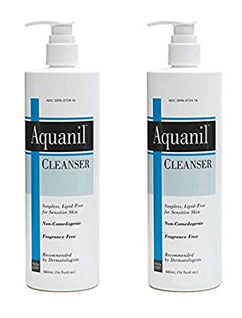 Aquanil Cleanser Gentle Soapless Lipid-Free, 16 oz (Pack of 2)