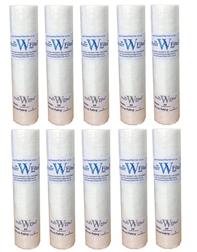 Reverse Osmosis 10" pp sediment particle water filter cartridges 1 Micron (10 Pack)