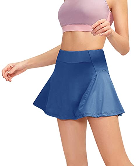 Tennis Skirts Women Golf Skirts with Pocket Workout Sport Athletic Active Skort Built-in Shorts