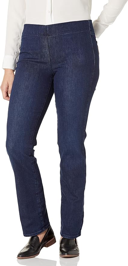 NYDJ Women's Pull-On Marilyn Straight Jeans | Slimming & Flattering Fit