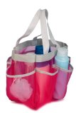 Honey-Can-Do SFT-02341 Quick Dry Shower Tote 7-Pocket Pink