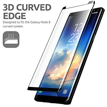 Lxyugg Galaxy Note 8 Black Screen Protector, Premium Edge-to-Edge Full Coverage Tempered Glass Screen Protector for Samsung Galaxy Note 8 [Black]