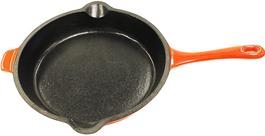 Berghoff Neo 10" Cast Iron Frying Pan, Orange