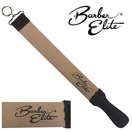 Barber Elite Genuine Leather Sharpening and Honing Strop 19.75"