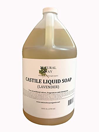 Ultra Mild Lavender Castile Soap - Perfect for Natural Skin Care and Hair Care - Make Your Own DIY Green Cleaning Products - 100% Pure - No Artificial Chemicals, Fragrances or Colorants