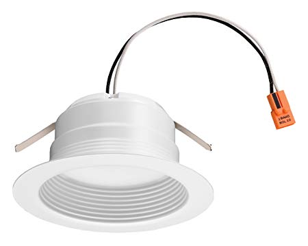 Lithonia Lighting 4BEMW LED 27K M6 4 Inch 11.9W White LED Recessed Baffle Module, 2700K