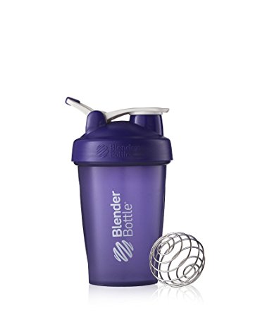 BlenderBottle Classic Loop Top Shaker Bottle, Purple/Purple, 20-Ounce