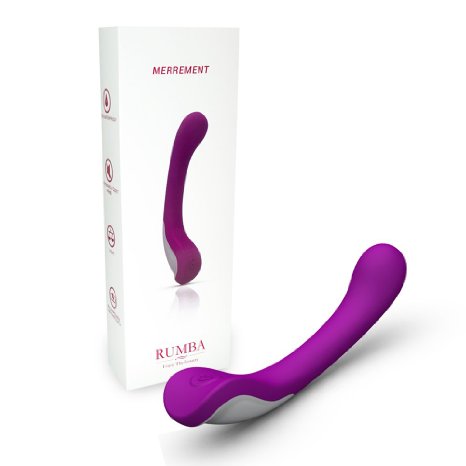 Rumba Vibrator - Soft and Smooth USB Rechargeable and Waterproof with 7 Stimulation Modes Quiet and Powerful - Luxury Vibrator by Merrement - Purple