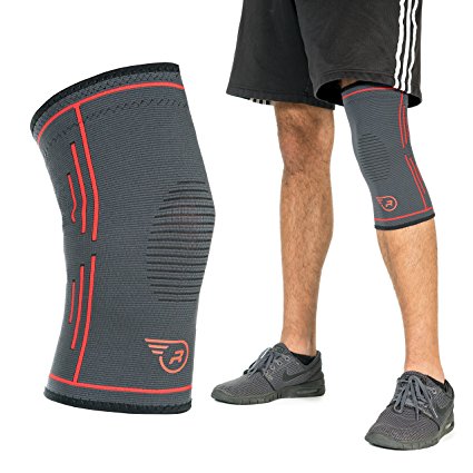 Knee Compression Sleeve – Single Wrap Stabilizer Brace for Running, Weightlifting, Soccer, Basketball | Best Arthritis Support, ACL MCL Meniscus Patella Protector | Men Women Joint Pain Relief