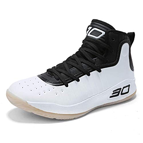 Conkafoe Men's Fashion Sports Basketball Shoes Women's Breathable Non-Slip Flyknit Sneakers