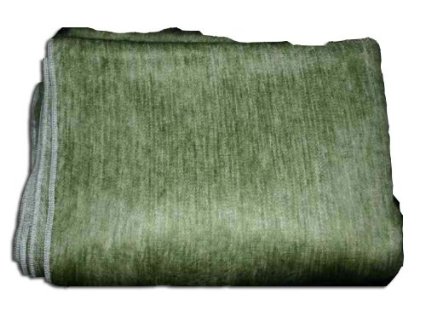 Super Soft Alpaca Wool Hand-WovenThrow Blanket (Muted Green Earth Tone Cream Cross Weave)