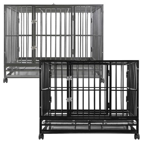 SmithBuilt Heavy Duty Dog Cage Crate Kennel - Multiple Colors Available