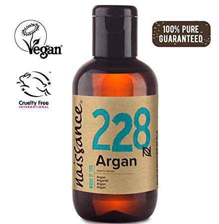 Naissance Moroccan Argan Oil 3.4 fl oz / 100ml - Pure & Natural, Vegan, Hexane Free, No GMO - Unscented Natural Moisturizer & Conditioner for Face, Hair, Skin, Beard & Cuticles