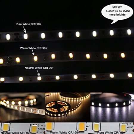 MARSWELL CRI 90  LED Strip Lights Neutral White 4000K-4500K Daylight SMD5630 Non-waterproof
