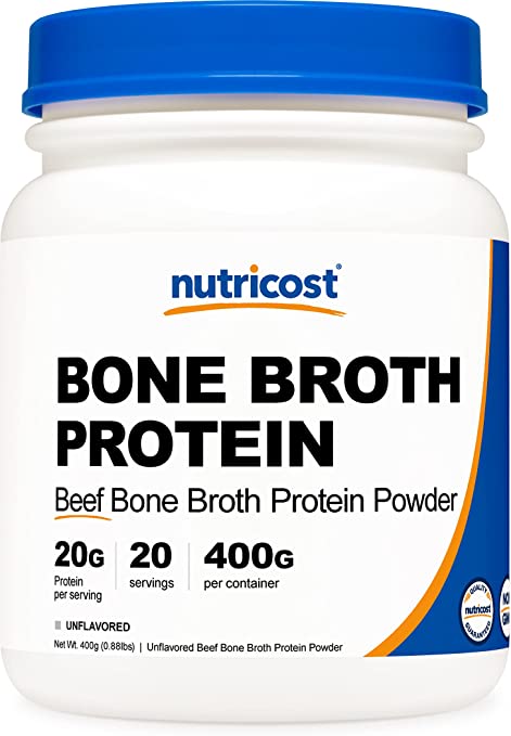 Nutricost Beef Bone Broth Protein Powder (20 Servings) - Gluten Free, Non-GMO
