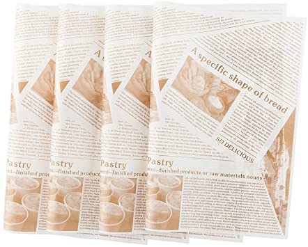Gastronomia 15 x 11 Inch Deli Papers, 200 Newsprint Sandwich Wrapping Papers - Greaseproof, Microwave-Safe, Sepia-Tinted Paper Food Basket Liners, For Restaurants Or Barbecues - Restaurantware