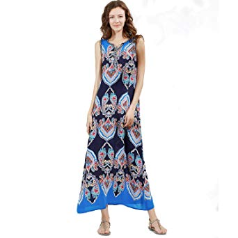 PAGE ONE Womens Summer Floral Printed Cold Shoulder Casual Dresses