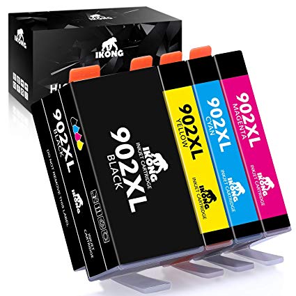 IKONG 902XL High Yield Compatible Replacement for HP 902 Ink Cartridges, for OfficeJet Pro 6958 6968 6950 6951 6954 6978 6960 6962 6970 6975 6979 Printer (Big Black, Cyan, Magenta, Yellow)