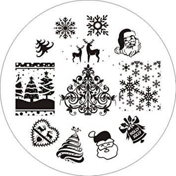Born Pretty Christmas Xmas Theme Nail Art Stamping Image Plate 01