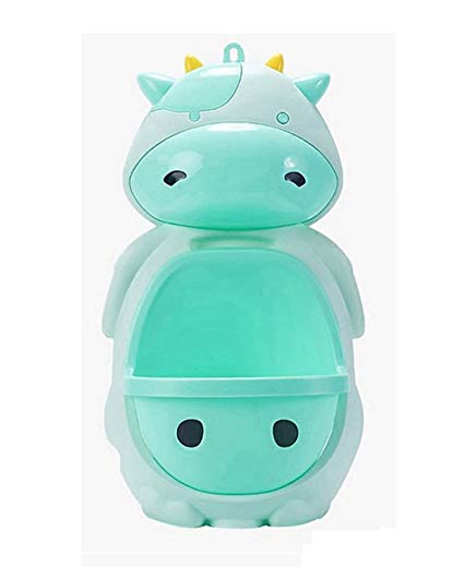 Cute Cow Boy Urinal Standing Potty Toilet Training (green)