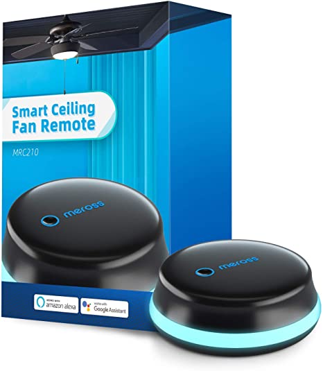 Meross Smart Ceiling Fan Remote Control, Compatible with Alexa and Google Home, Remote Control Your Ceiling Fans from Anywhere Via Meross APP, Coverage Up to 2,500 Sq.ft, Control Up to 18 Fans