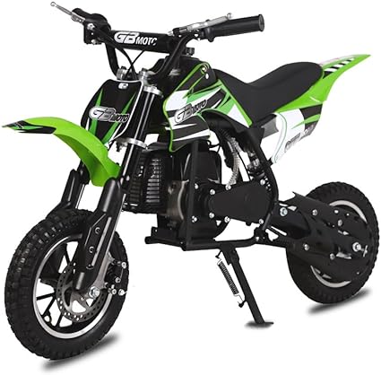 HOVER HEART Mini Kid Dirt Bike, DB001 Model 49 CC 2-Stroke Gas Bike with Off-Rode Tire, Suspensions, Disc Brakes, Max Load 160Lbs, Up to 20Mph, EPA Approved