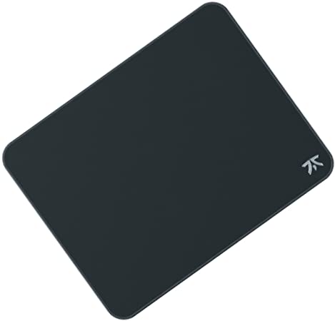 Fnatic DASH M Pro Gaming Mouse Mat for Esports with Stitched Edges and Anti-Slip Rubber Base, Fast Surface (Size M, Black, Hybrid Fabric) - 360 x 280 x 3mm