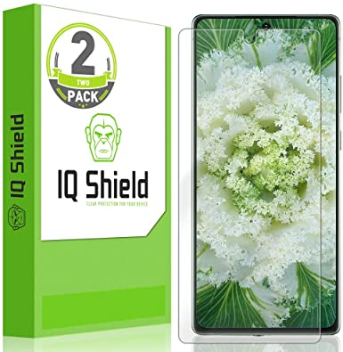 IQ Shield Screen Protector Compatible with Samsung Galaxy Note 20 (6.7 inch)(2-Pack)(Max Coverage) Anti-Bubble Clear Film