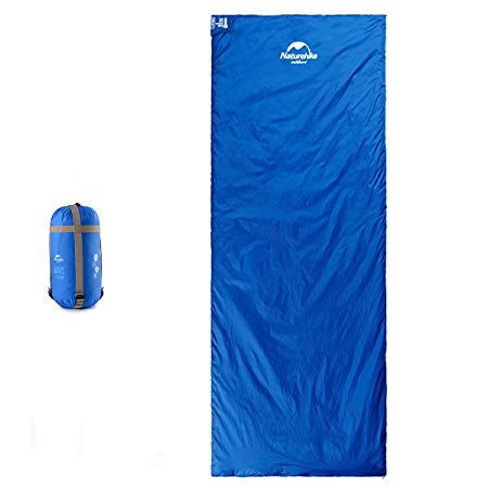 Naturehike Official Store Sleeping Bag – Envelope Lightweight Portable, Waterproof, Comfort with Compression Sack - Great for 3 Season Traveling, Camping, Hiking, Outdoor Activities