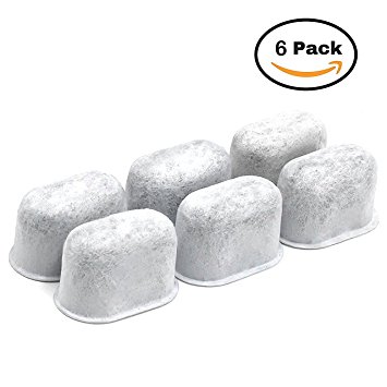 Replacement Charcoal Water Keurig Coffee Maker Filters Set Of 6 – Effectively Remove Chlorine, Impurities, Contaminants & Odors – Prolongs The Coffee Maker’s Life – Supply That Lasts For 1 Yr