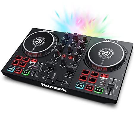 Numark Party Mix II DJ Controller with Built-In Light Show, Black