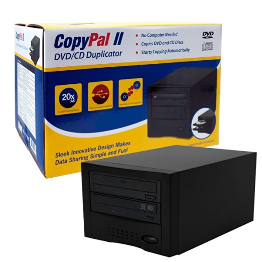 CopyPal Single Target Auto Starter DVD Disc Duplicator D01COPYPALI (Silver/Black)