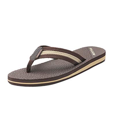 NORTIV 8 Men's Thong Flip Flops Sandals Comfortable Light Weight Beach Sandal