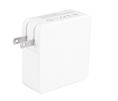 KUPPET 87W Macbook USB-C Power Adapter Charger,Replacement Charger Adapter for Apple Macbook 15 inch（Cable Not Included）