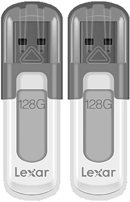 Lexar V100128G-1 128GB JumpDrive V100 USB 3.0 Flash Drive 2 Pack