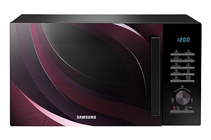 Samsung 28L Convection Microwave Oven (MC28A5145VR/TL, Black & Pattern, 10 Yr warranty)