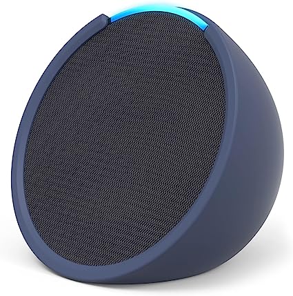 Echo Pop | Altoparlante Bluetooth intelligente con Alexa, compatto e dal suono potente | Antracite   custodia per Echo Pop Made For Amazon (modello 2023), Blu