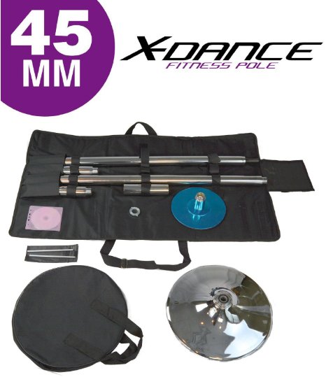 X-Dance 45mm Portable Removable Dance Pole Fitness Exercise with Carry Case