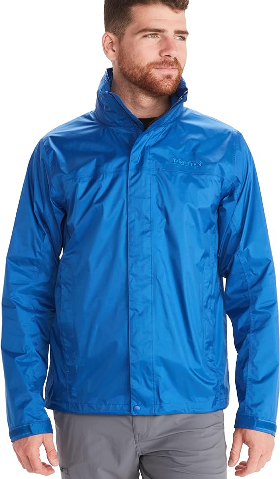 Marmot Men's Precip Eco Jacket F22 Waterproof Jacket, Lightweight Hooded Rain Jacket, Windproof Raincoat, Breathable Windbreaker, Ideal for Running and Hiking (pack of 1)