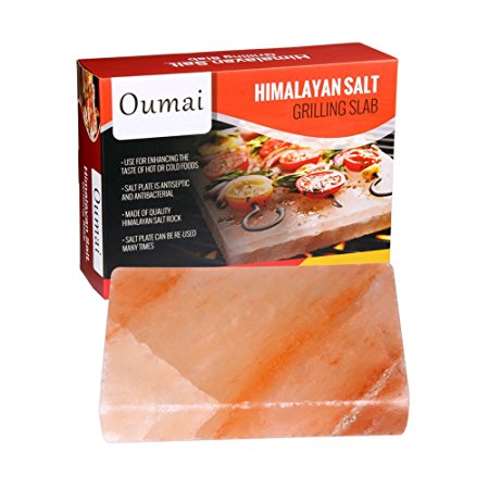 Himalayan Salt Block for Grilling Cooking and Seasoning 12"x 8"x 2" Inches with Salt Plate Tote